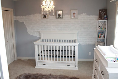 Cottage chic nursery photo in Calgary