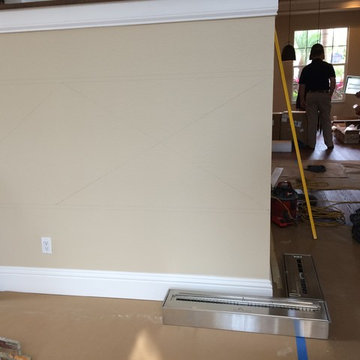 Corner Stone Fireplace - BEFORE