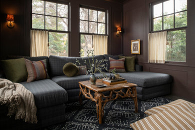 Inspiration for a transitional gray floor sunroom remodel in Minneapolis