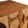 Modern Sideboard, Cork And Walnut, Circles by  Iannone