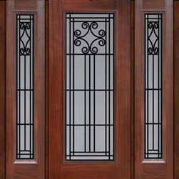 Prehung Front Sidelites Door 80 Fiberglass Novara Full Lite - Front Doors