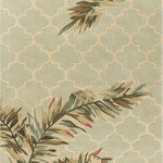 KAS - KAS Sparta 3153 Tropical Mosaic Tropical Rug, Sage, 3'6"x5'6" - The area rugs in the Sparta collection are an exclusive line of hand-tufted rugs featuring the antique-inspired look of vegetable-dye colors. These rugs are hand-tufted of 100% high-density fine wool. The combination of vivid colors, classic and trendy designs, and the antique finish, give the area rugs of the KS Sparta collection unique characteristics. Select the colors and design that compliments your home from a range of sizes in runners, round or rectangular.