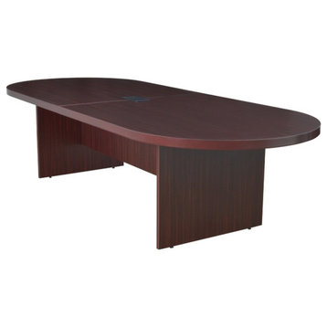 Legacy 120" Racetrack Conference Table With Power Data Grommet, Mahogany