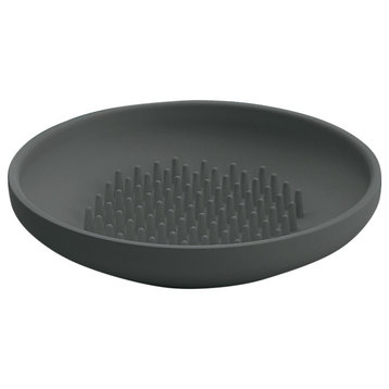Saon Silicone Soap Dish, Dark Gray