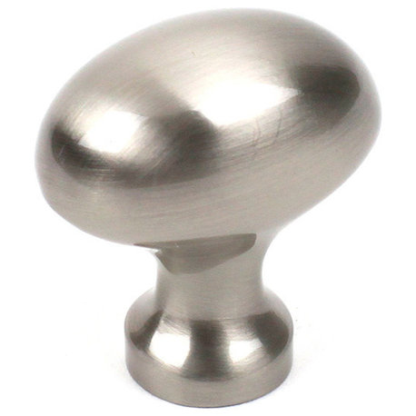 Elite Oval Knob, Satin Nickel