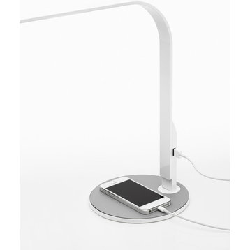 Lim360 Lamp, White and Silver