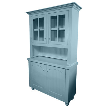 Eagle Furniture, 52" Modern Country Hutch and Buffet, Interesting Aqua, With Hutch