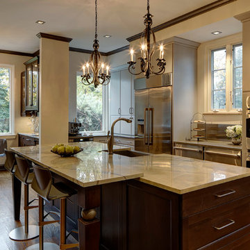 Intriguing Soft Contemporary Kitchen Design – Glen Ellyn, IL