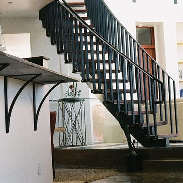 Powder Coated Steel Stair Unit
