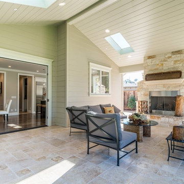 Los Altos Custom - Covered Porch, Fireplace, Skylights, Folding Glass Doors