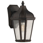 Craftmade - Briarwick Small 1 Light Outdoor Lantern, Dark Coffee - The past is made present with our Briarwick collection's clear seeded glass and gentle curves capturing the romance of the past.  Offered in multiple finishes and three sizes, the versatile Briarwick is the ideal choice for today.