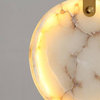 Moonshade Natural Marble Pendant Light, Diameter 12"