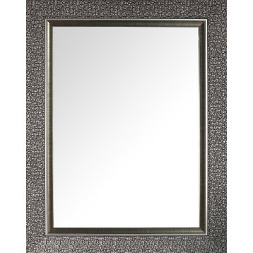 27"x35" Large Wall Mirror Silver Mosaic Bathroom Vanity Bedroom Entryway