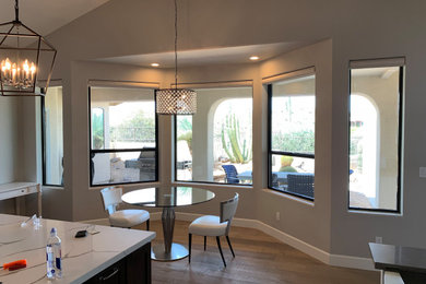 Mid-sized transitional dining room photo in Phoenix