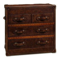 Vintage Steamer Trunk Low Chest - Decorative Trunks
