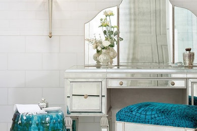 Mid-sized trendy master bathroom photo in Denver