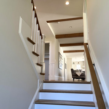 Project #141 | Timeless Switchback Staircase with Traditional Box Newels