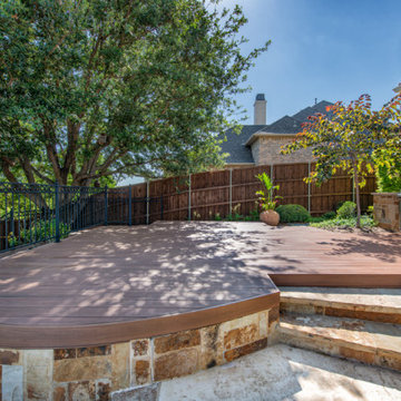 Custom Multi-Level AZEK® Deck with Stone Pool Deck & Sun Deck