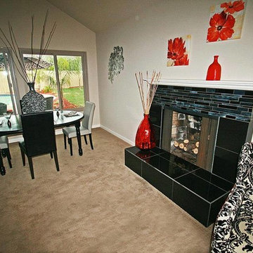 Updated fireplace