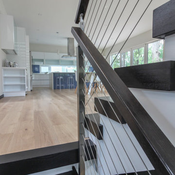 Project #70 | Open-Riser Staircase with Cable Railing