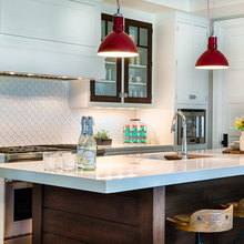 Tile backsplash and walls