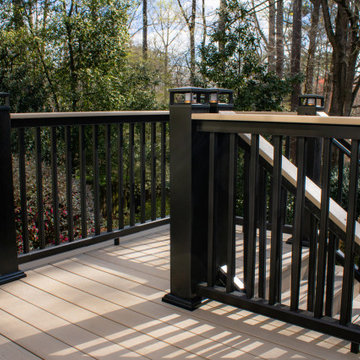 Deck Resurface and Screened-In Porch Build with Timbertech LED Lantern Post Caps