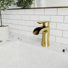 VIGO Paloma Single Hole Bathroom Sink Faucet, Matte Gold