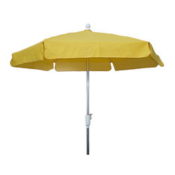 FiberBuilt Umbrellas LLC - FiberBuilt Garden Collection 7.5' Umbrella with Bright Aluminium - Outdoor Umbrellas