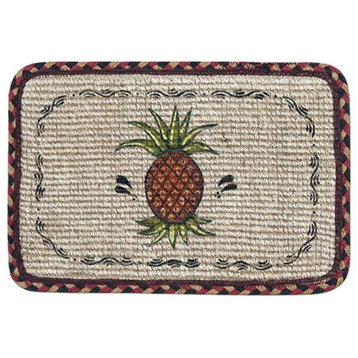 Pineapple Wicker Weave Placemat 13"x19"