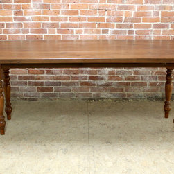 Reclaimed Oak Drop Leaf Farm Table - Table &agrave; manger