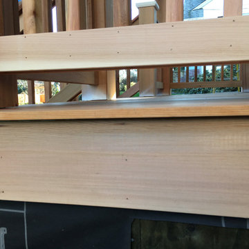 Historic front porch rebuild replication