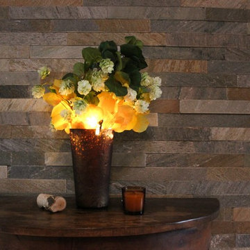 Hops and Aspen - Brown Frosted Vase