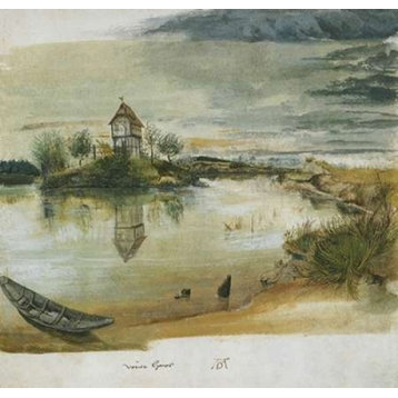 Fishermans House On A Lake Near Nuremberg Print