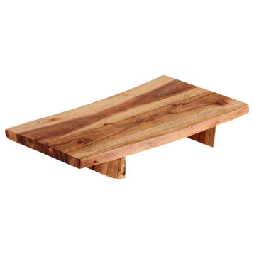 Nama Teak Wood Serving Boards, 15in Riser