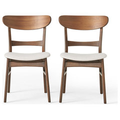 GDF Studio Helen Mid Century Dining Chair Set of 2 Midcentury