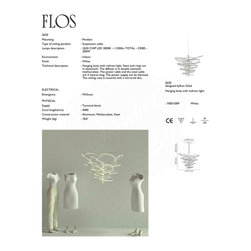Contemporary Flos 2620 Lamp - White - Chandeliers