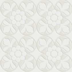 Fleur : 8'' x 8'' in Blanc - Tile
