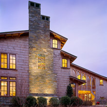 Stained glass exterior