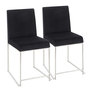 Brushed Stainless Steel, Black Velvet