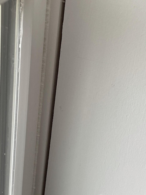 Gaps between window and interior trim in new construction. Normal?