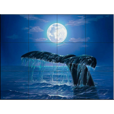 Tile Mural, Night Dive by Jeff Wilkie