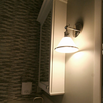 Actual stone mosaic wall