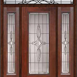 Prehung Side lights-Transom Door 80 Fiberglass Marsais Full Lite - Front Doors