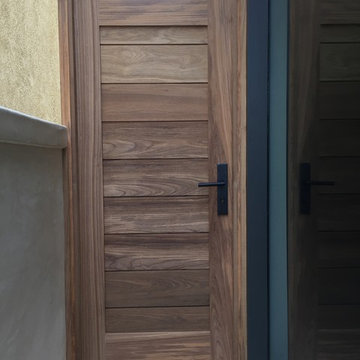 Modern Wood Custom Gates by Garden Passages