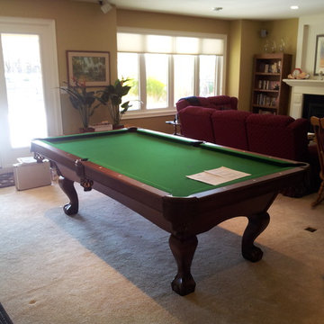 Pool tables in homes