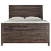 Bowery Hill Queen Solid Wood Storage Bed in Java