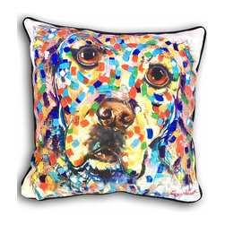 Golden Retreiver Indoor/Outdoor Cushion Covers - Outdoor Cushions And Pillows