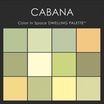 Benjamin Moore® Paint - Color in Space Cabana Palette™--cool & refreshing - Each palette consists of twelve Benjamin Moore® paint colors in 4" swatches and no colors are repeated. The intentional selection of the twelve colors ensures that they are energetically balanced and will create the feeling of the dwelling for which it is named.