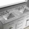 Caroline 60" Double Vanity Cabinet Set, Square Sinks, Without Faucets