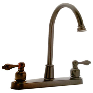 Two Handle Kitchen Faucet in Oil Rubbed Bronze Finish